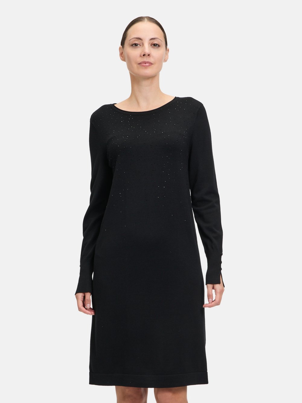 Betty Barclay Strickkleid Damen Viskose schwarz, 36