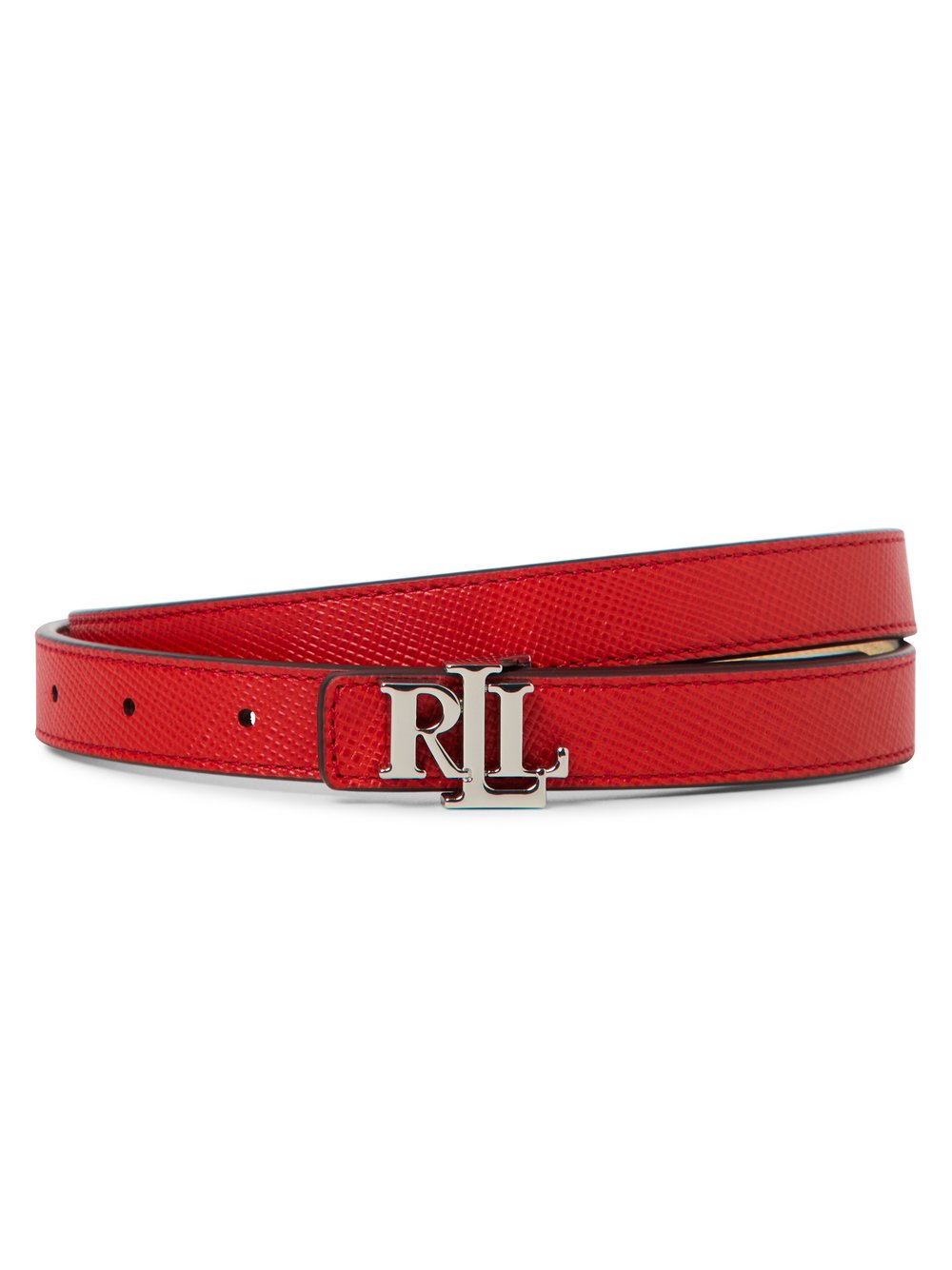 Lauren Ralph Lauren Ledergürtel zum Wenden Damen rot, L