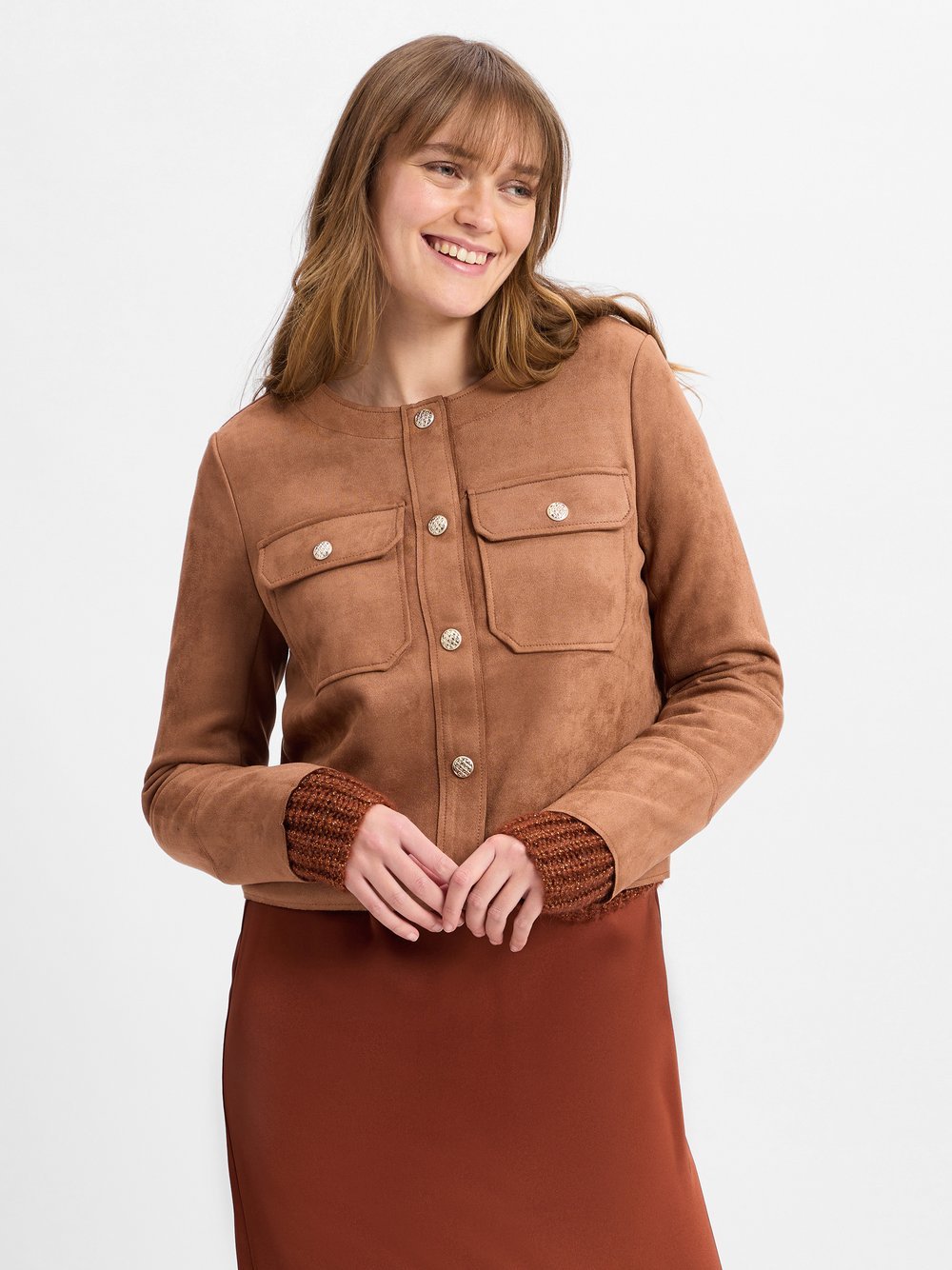 Cartoon Kurzblazer Damen braun, 36