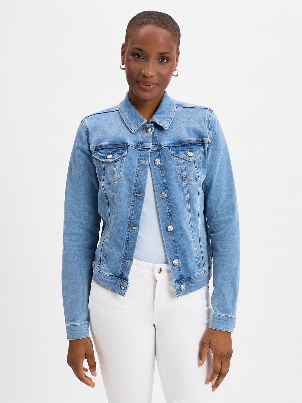 Thumbnail - soyaconcept® Jeansjacke Damen Baumwolle blau, M