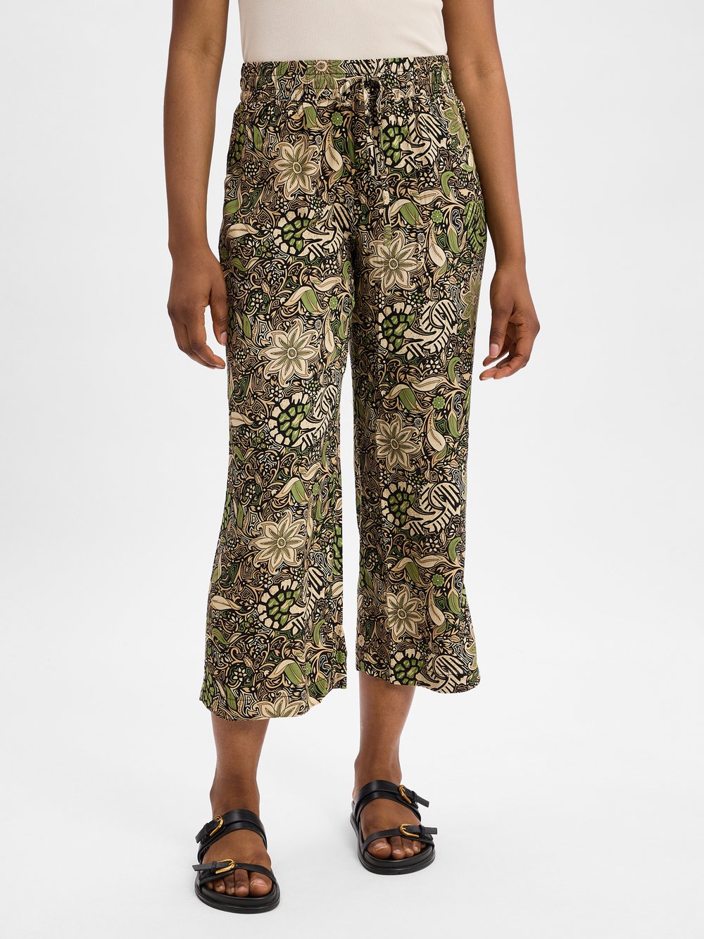 Thumbnail - soyaconcept® Stoffhose Damen Viskose mehrfarbig gemustert, XL