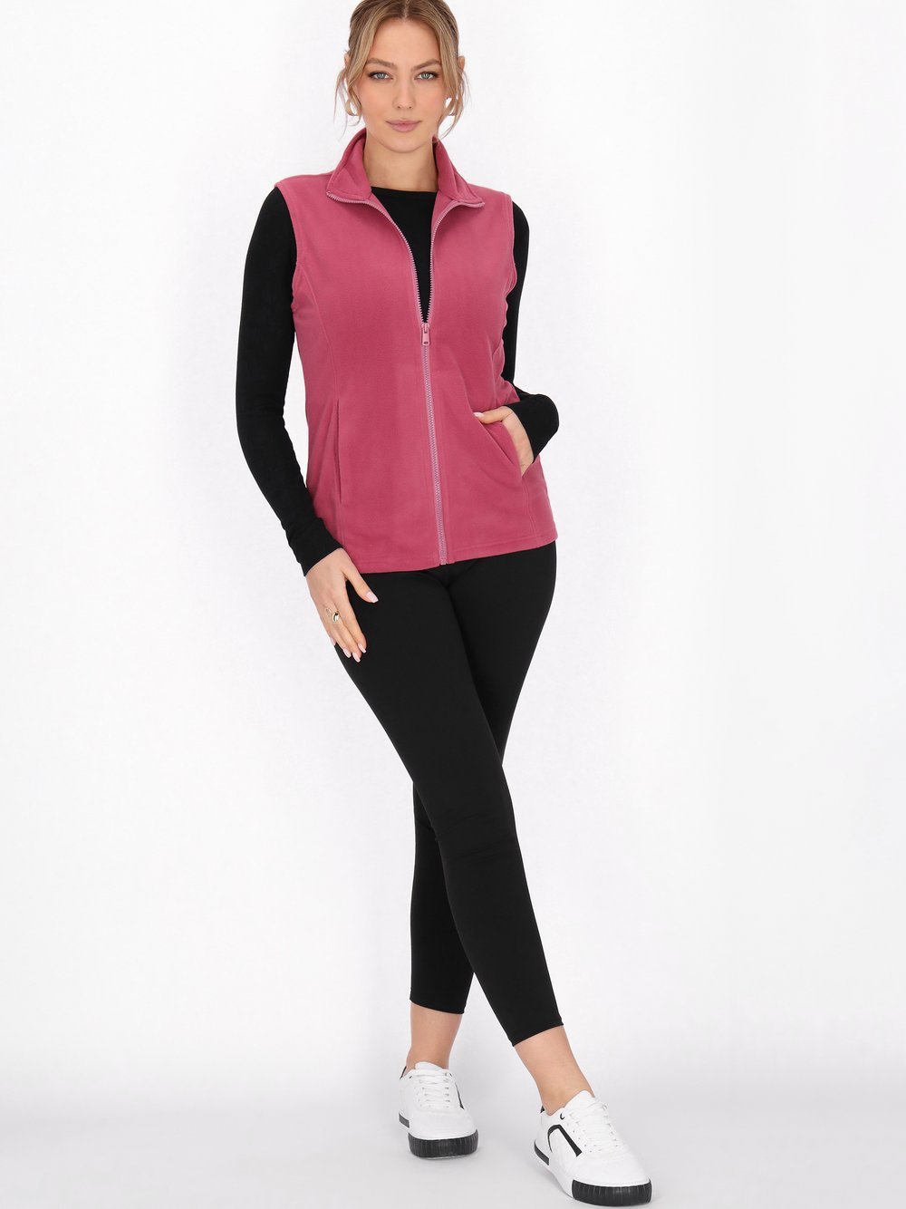 Faina Weste Damen rosa, L