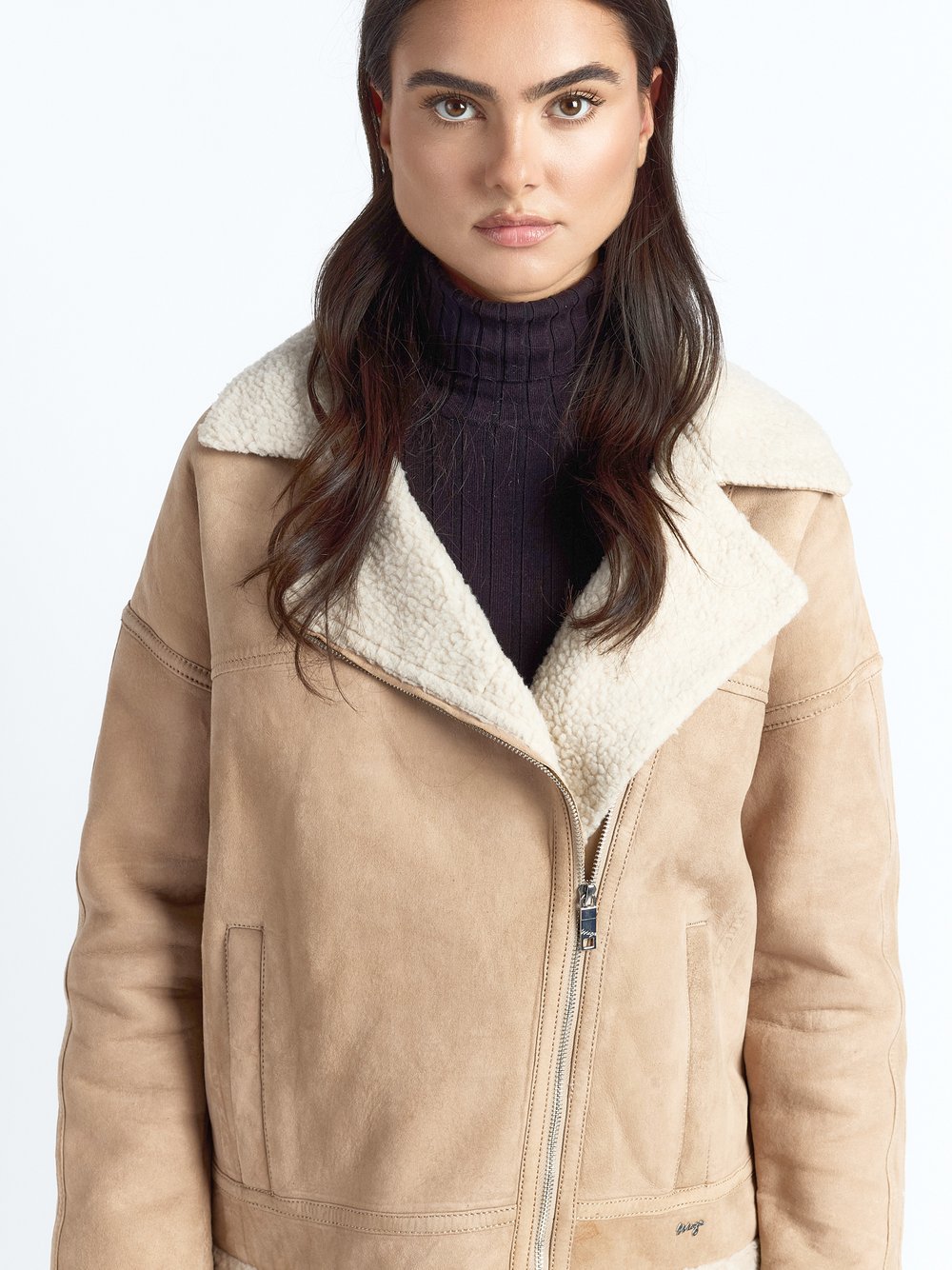 Maze Lederjacke Damen braun, S