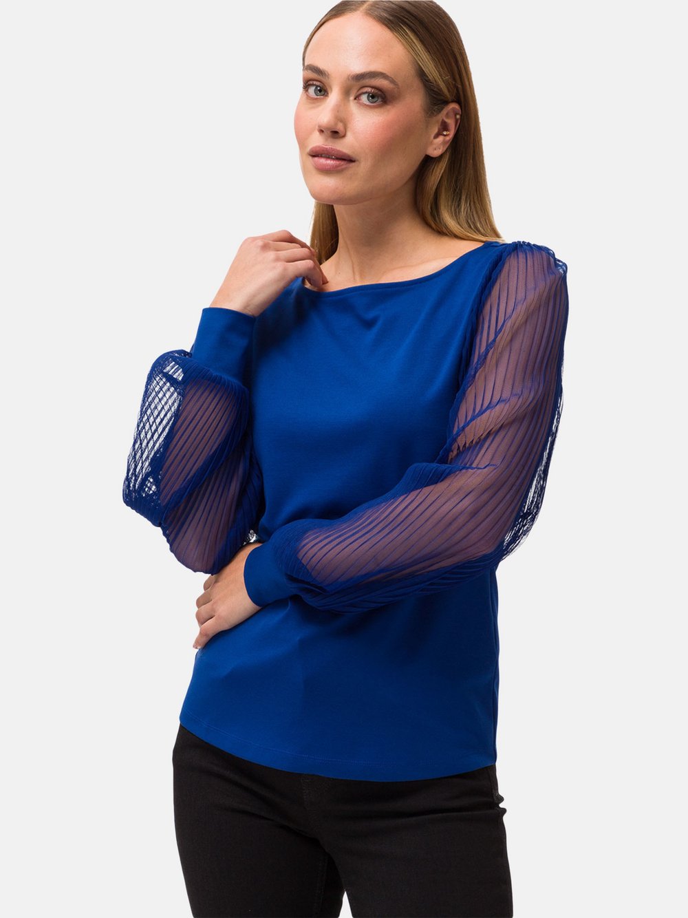 zero Jerseyshirt Damen Viskose blau, 36