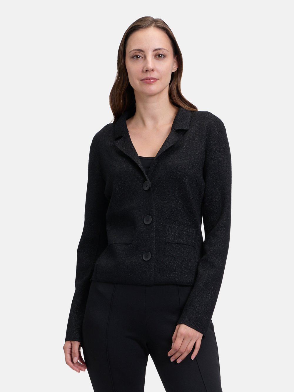 Betty Barclay Strickblazer Damen Viskose schwarz, 42