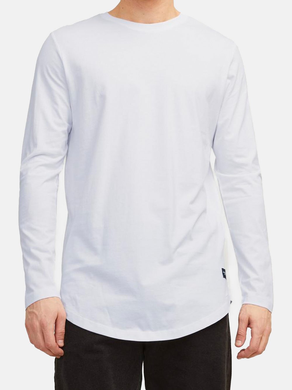 Jack & Jones Langarmshirt Herren Baumwolle weiß, S