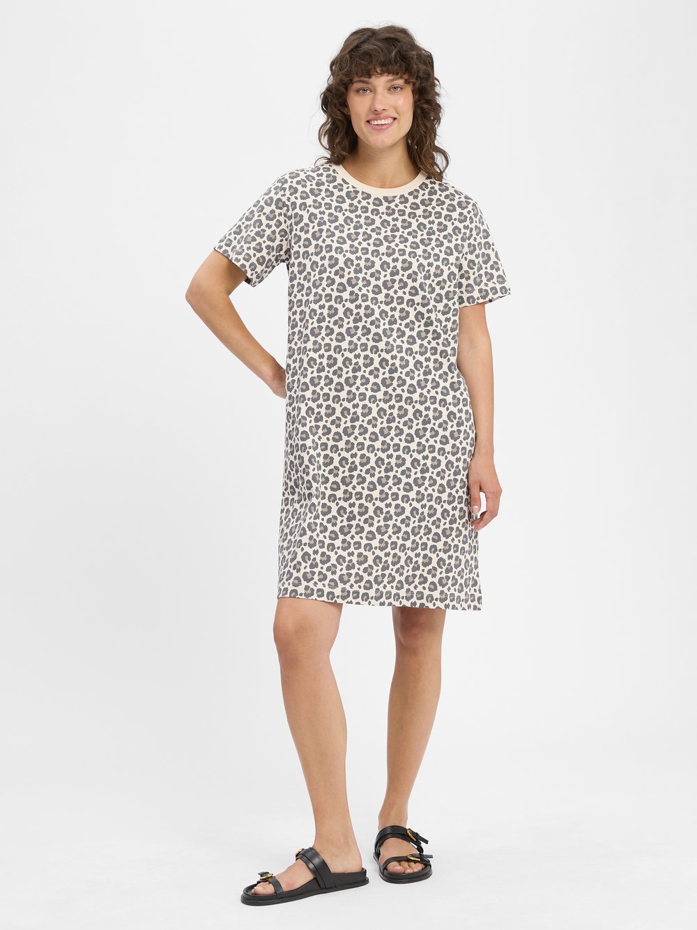 Marie Lund Kleid Damen Baumwolle mehrfarbig gemustert, XXL