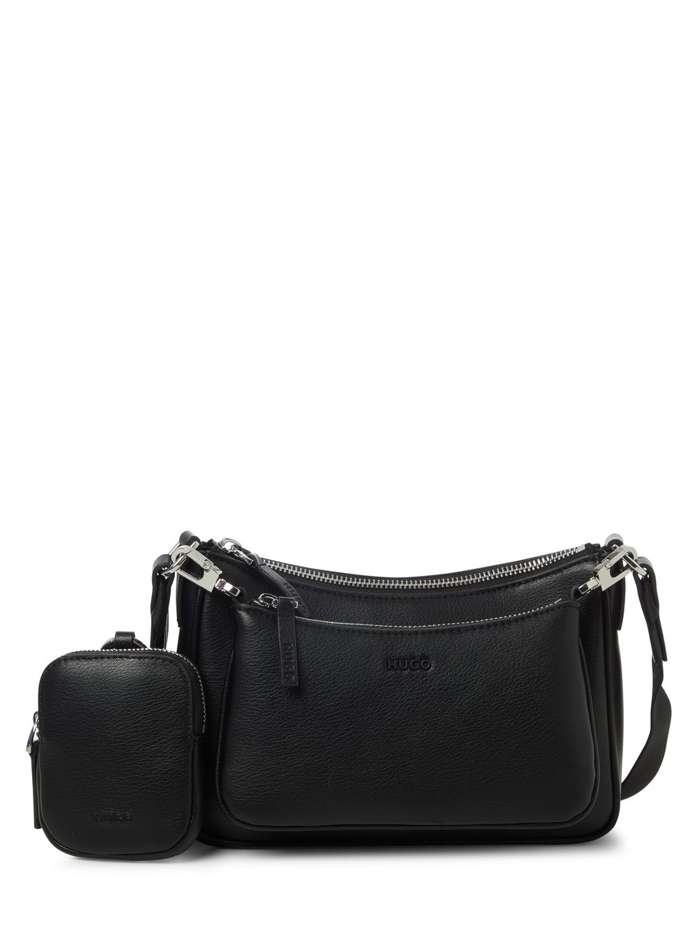 HUGO Umhängetasche Damen Kunstleder schwarz, ONE SIZE