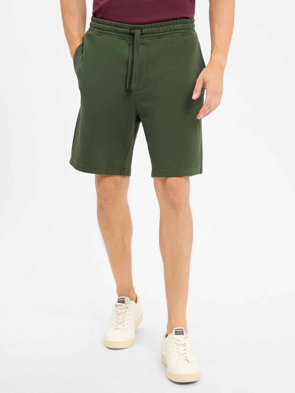 HUGO Sweatshorts Herren Baumwolle grün, XL