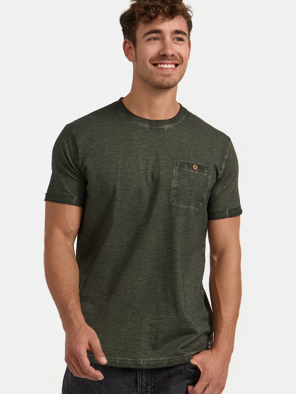 Indicode T-Shirt Herren Baumwolle grün, XL