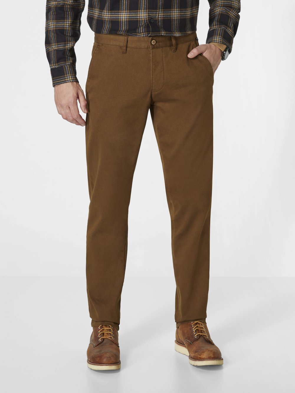 Redpoint Chino Herren Baumwolle braun, 29-32