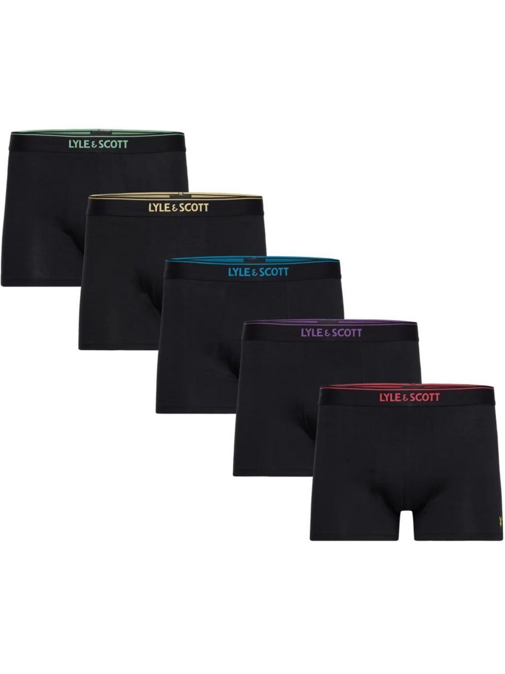 Lyle & Scott Trunks 5-er Set Herren Baumwolle schwarz, S