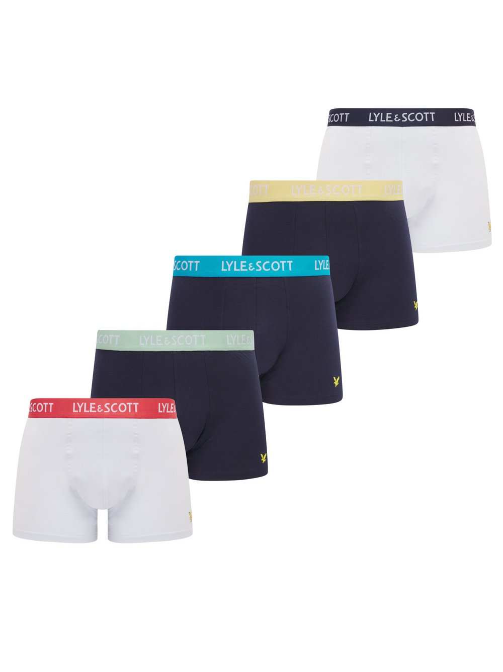 Lyle & Scott Trunks 5-er Set Herren Baumwolle weiß, XL