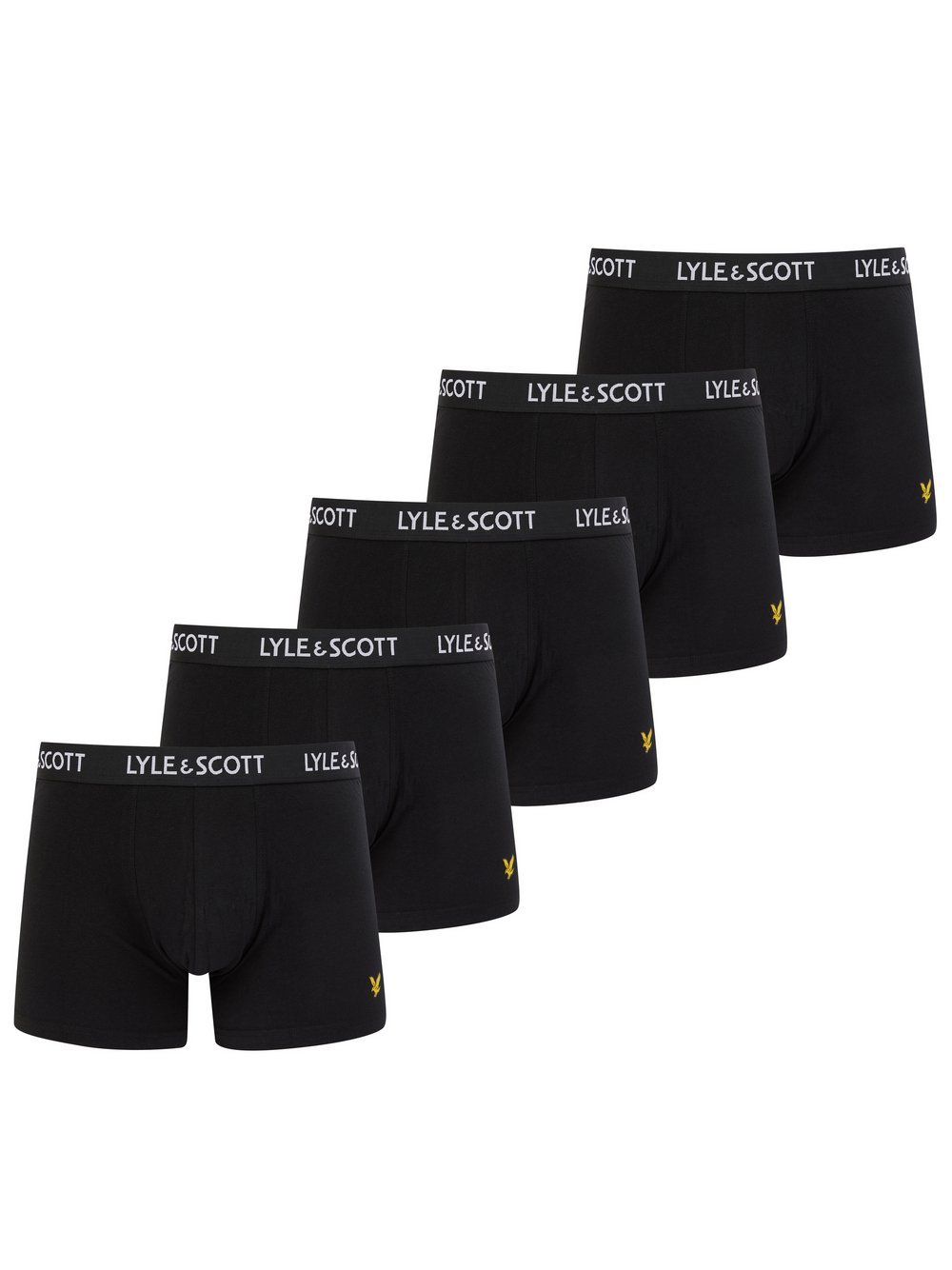 Lyle & Scott Trunks 5-er Set Herren Baumwolle schwarz, S