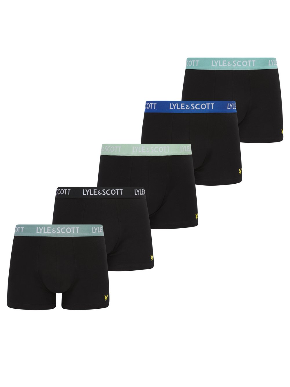 Thumbnail - Lyle & Scott Trunks 5-er Set Herren Baumwolle schwarz, S