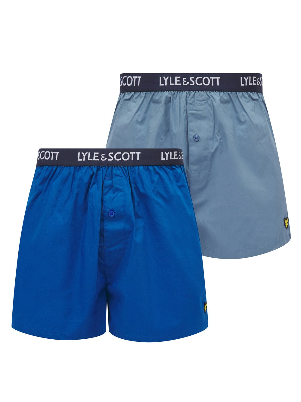 Lyle & Scott Boxer 2-er Set Herren Baumwolle blau, L