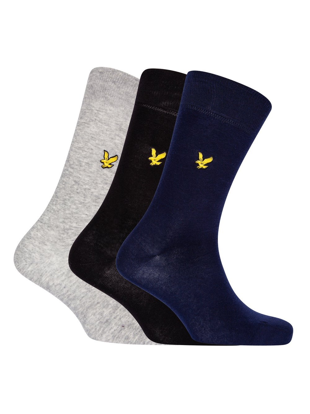 Lyle & Scott Socken 3-er Set Herren Baumwolle mehrfarbig, ONE SIZE