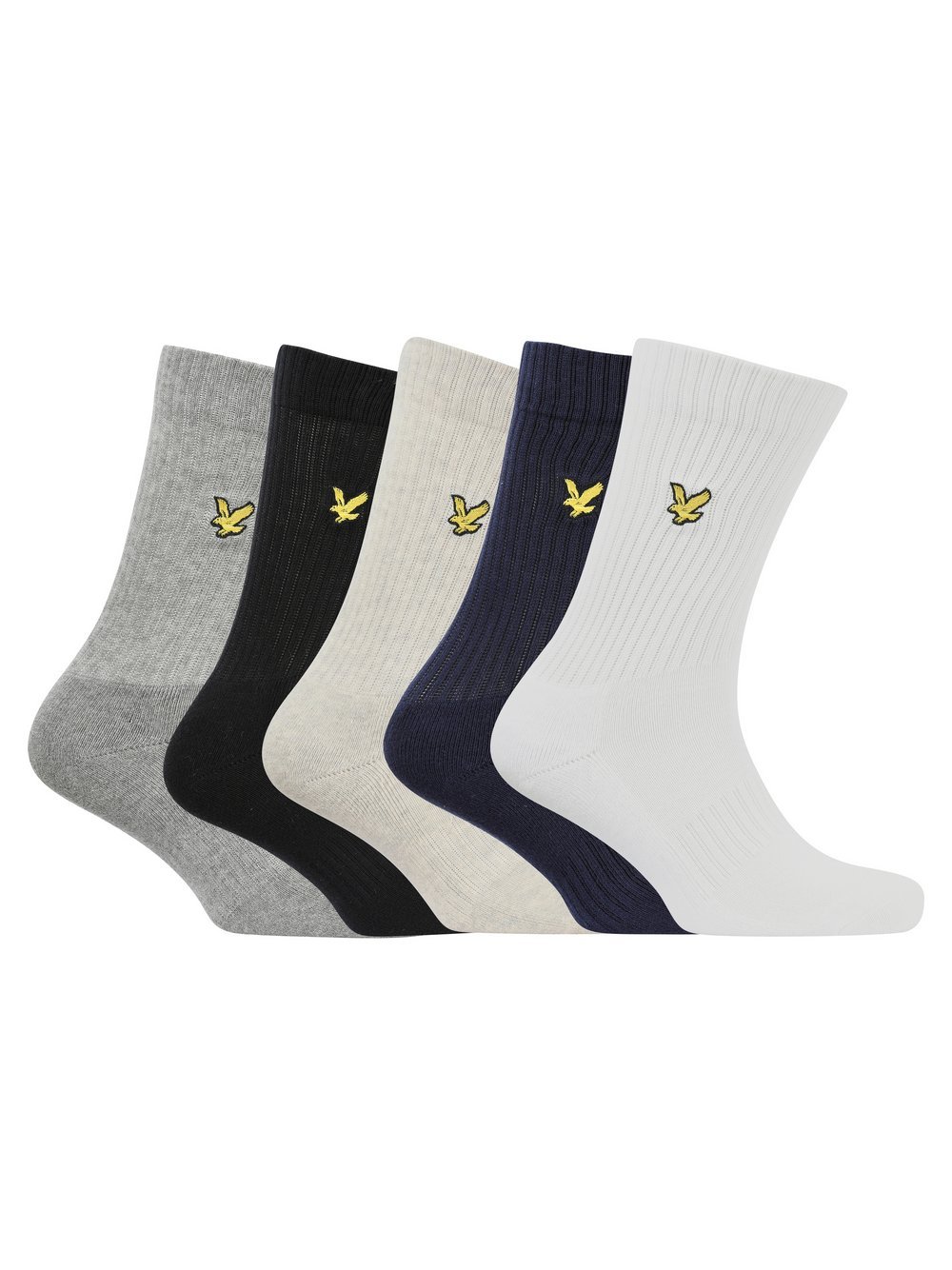 Lyle & Scott Socken 5-er Set Herren Baumwolle mehrfarbig, ONE SIZE