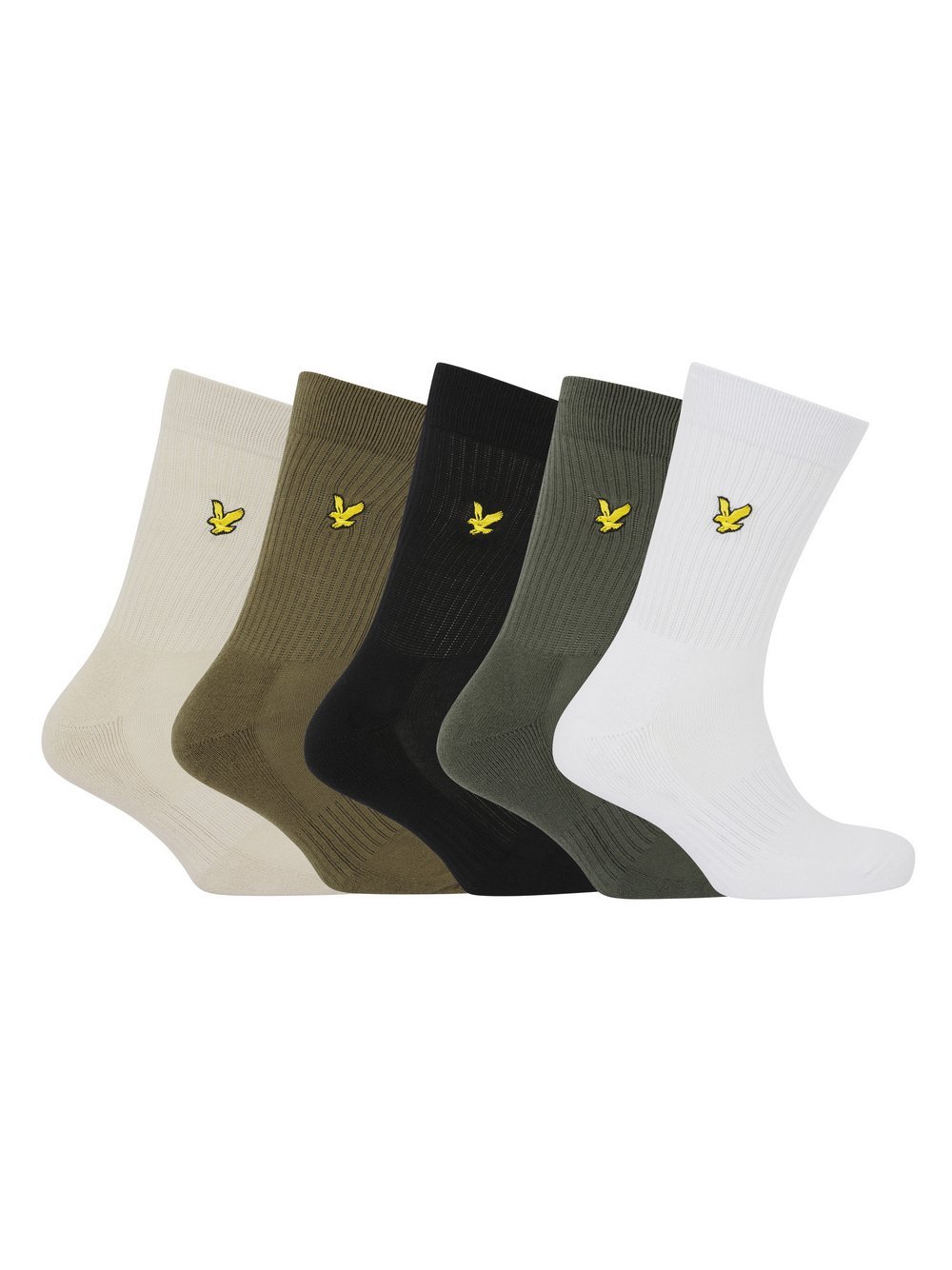 Lyle & Scott Socken 5-er Set Herren Baumwolle mehrfarbig, ONE SIZE