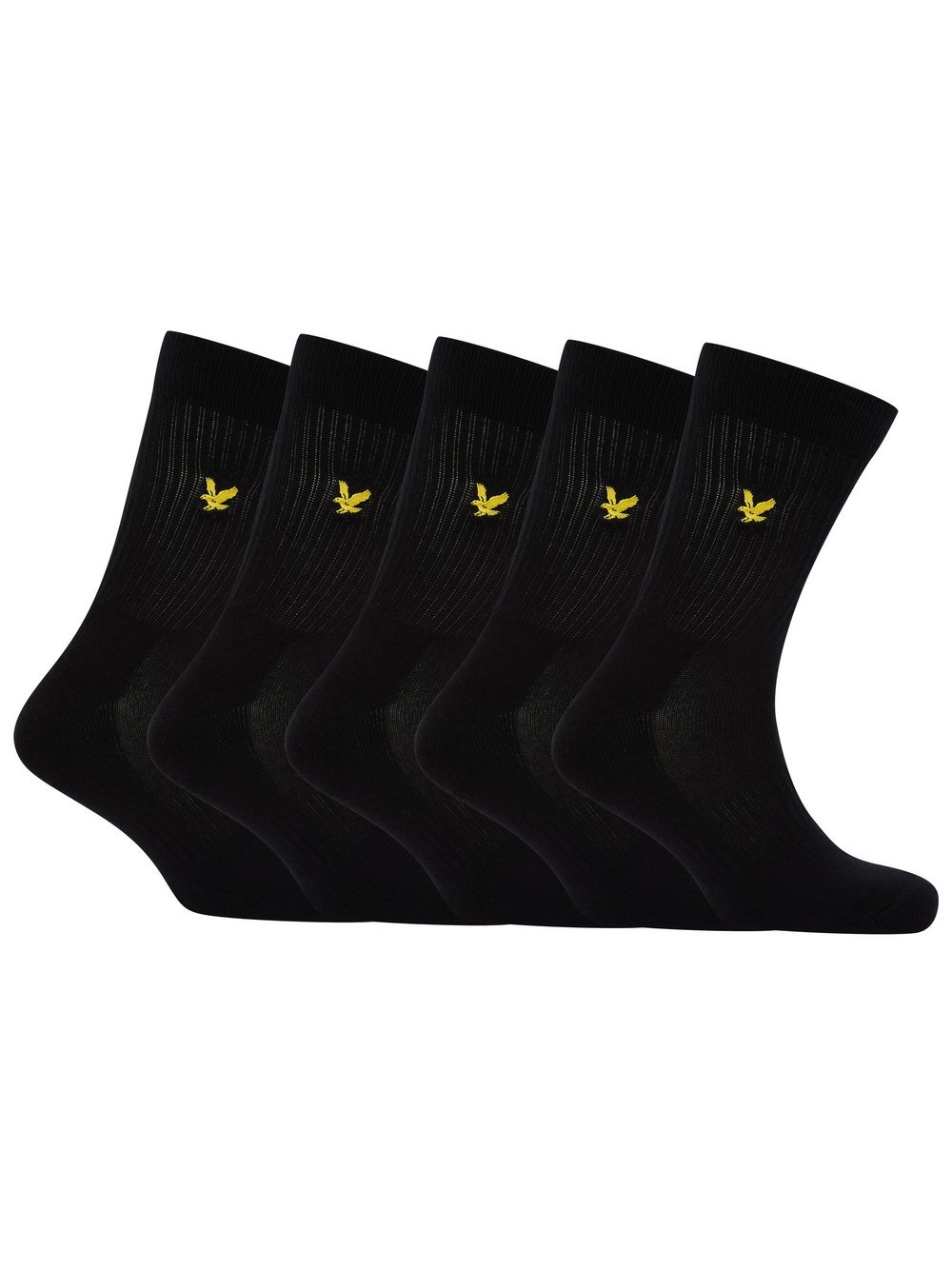 Lyle & Scott Socken 5-er Set Herren Baumwolle schwarz, ONE SIZE