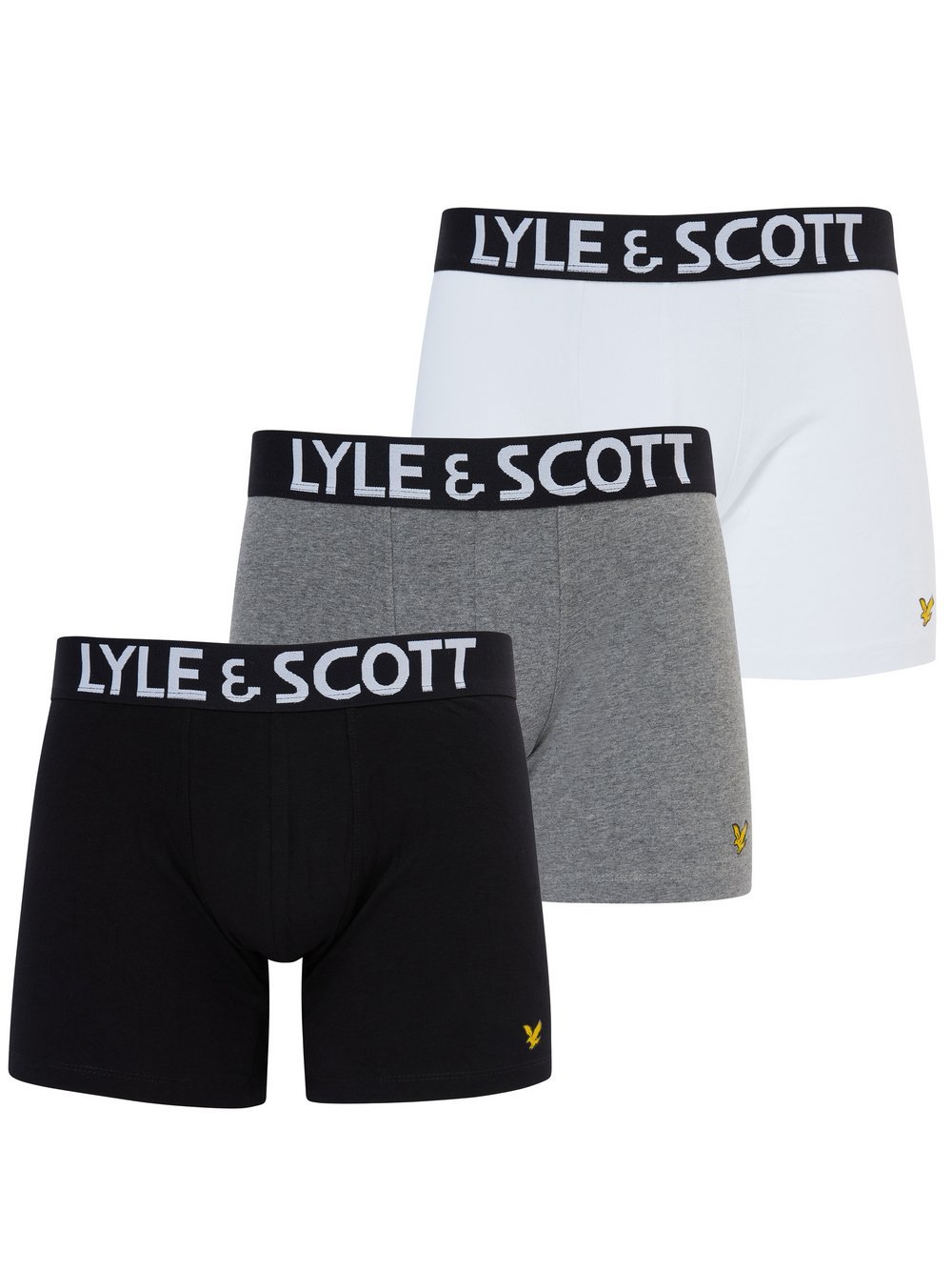 Lyle & Scott Trunks 3-er Set Herren Baumwolle mehrfarbig, M