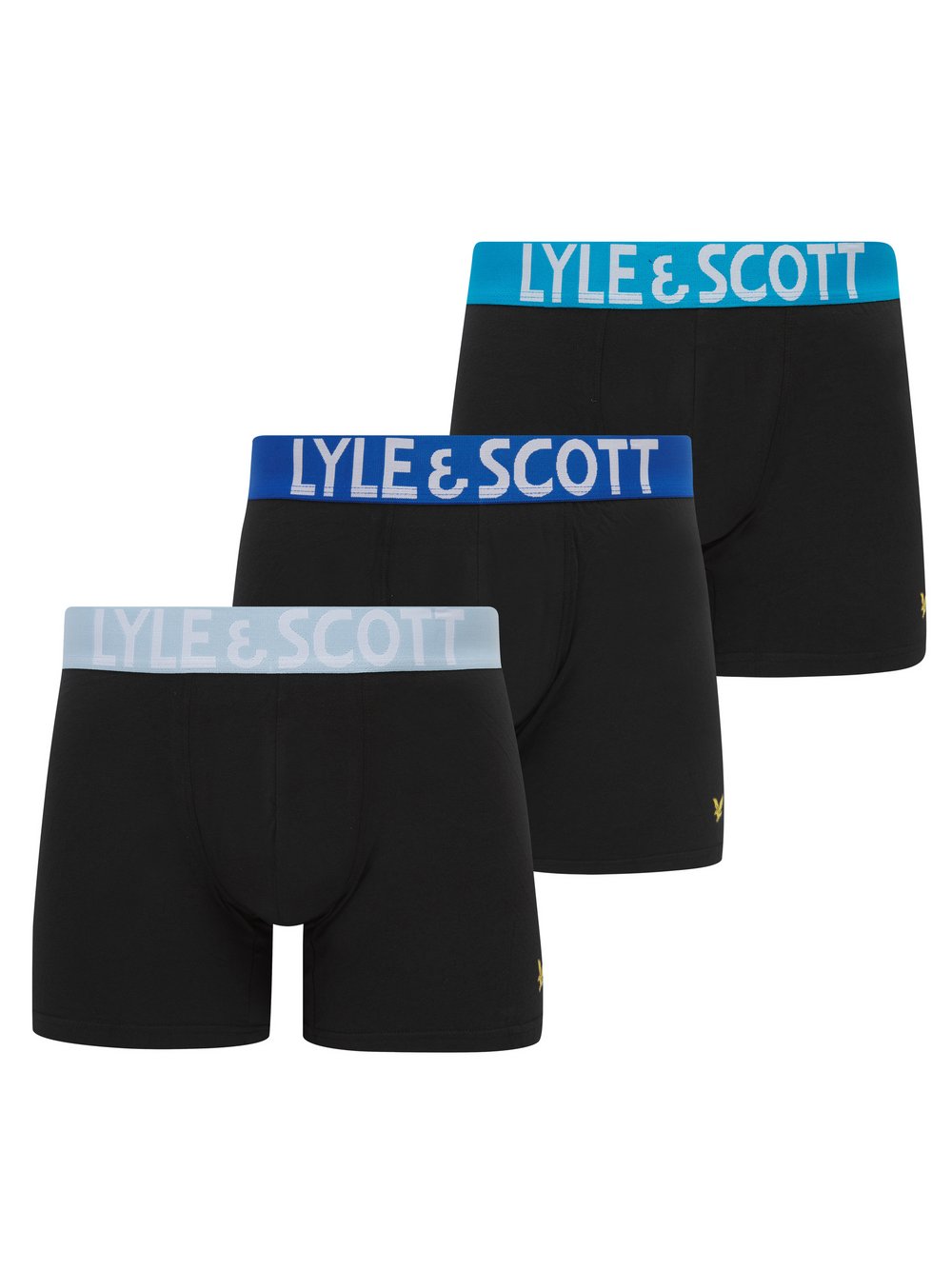 Lyle & Scott Trunks 3-er Set Herren Baumwolle schwarz, XL