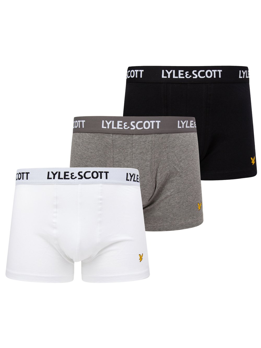 Lyle & Scott Trunks 3-er Set Herren Baumwolle mehrfarbig, M