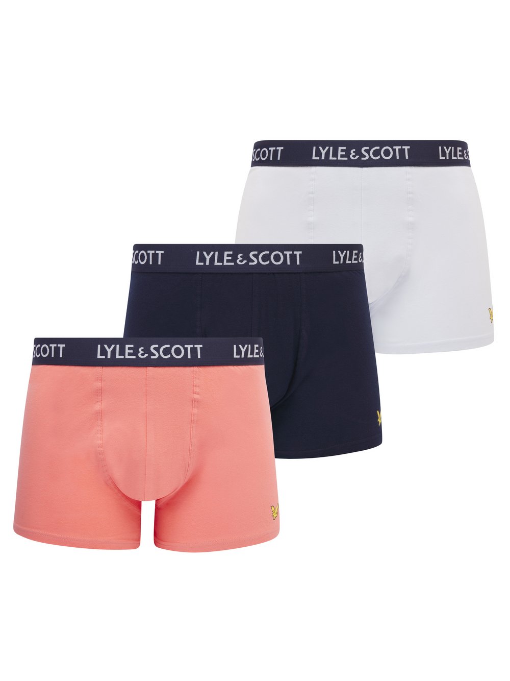 Lyle & Scott Trunks 3-er Set Herren Baumwolle mehrfarbig, XXL