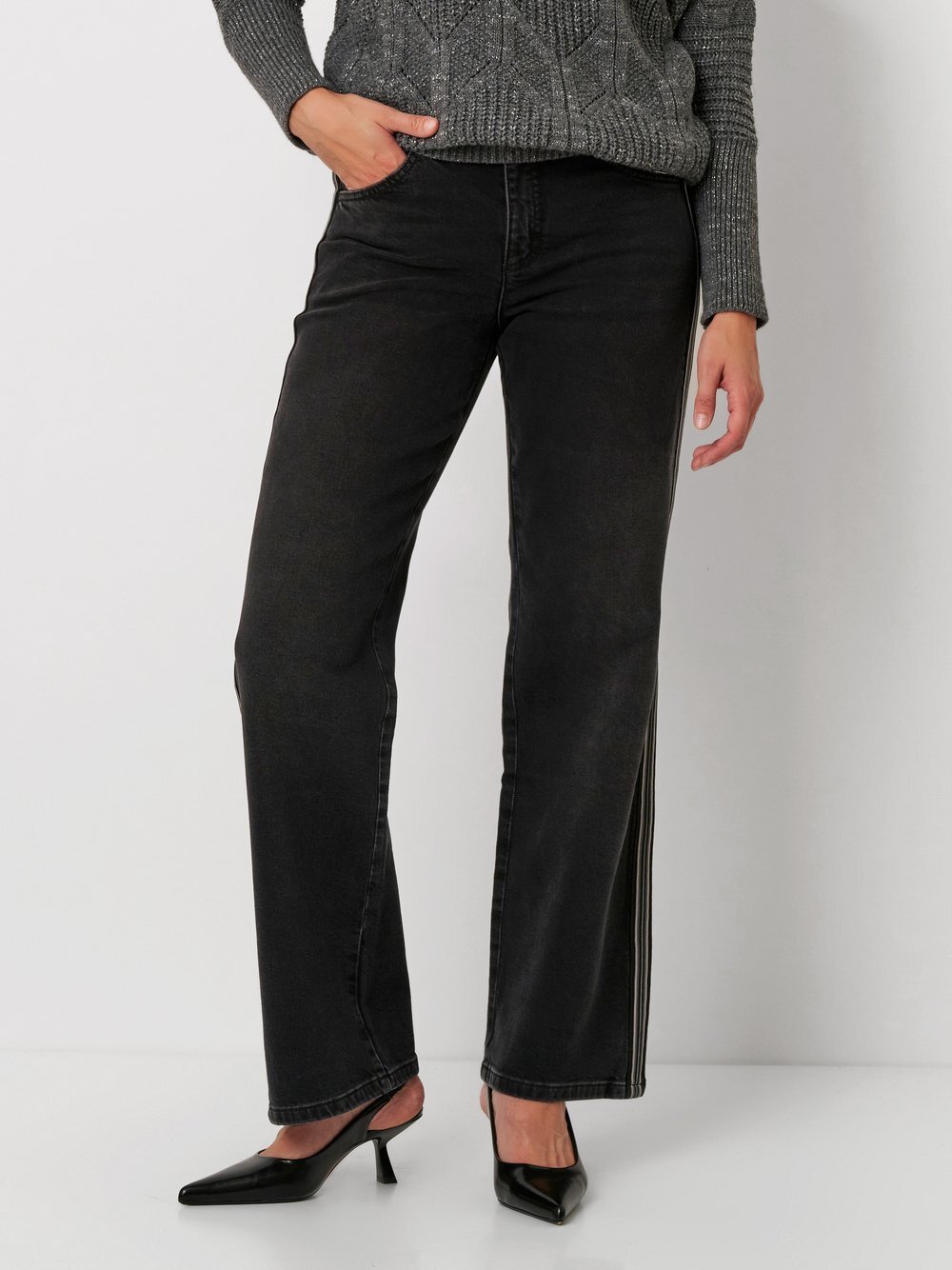 TONI Jeans Damen Baumwolle schwarz, 40