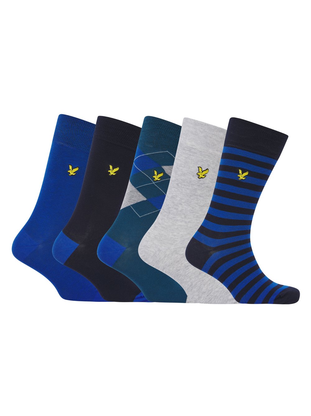 Lyle & Scott Socken 5-er Set Herren Baumwolle mehrfarbig, ONE SIZE