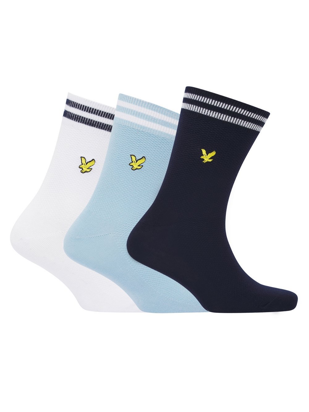 Lyle & Scott Socken 3-er Set Herren Baumwolle mehrfarbig, ONE SIZE