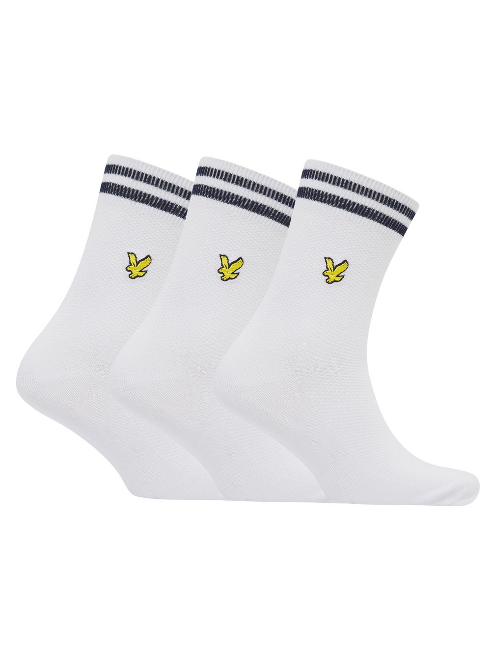 Lyle & Scott Socken 3-er Set Herren Baumwolle weiß, ONE SIZE