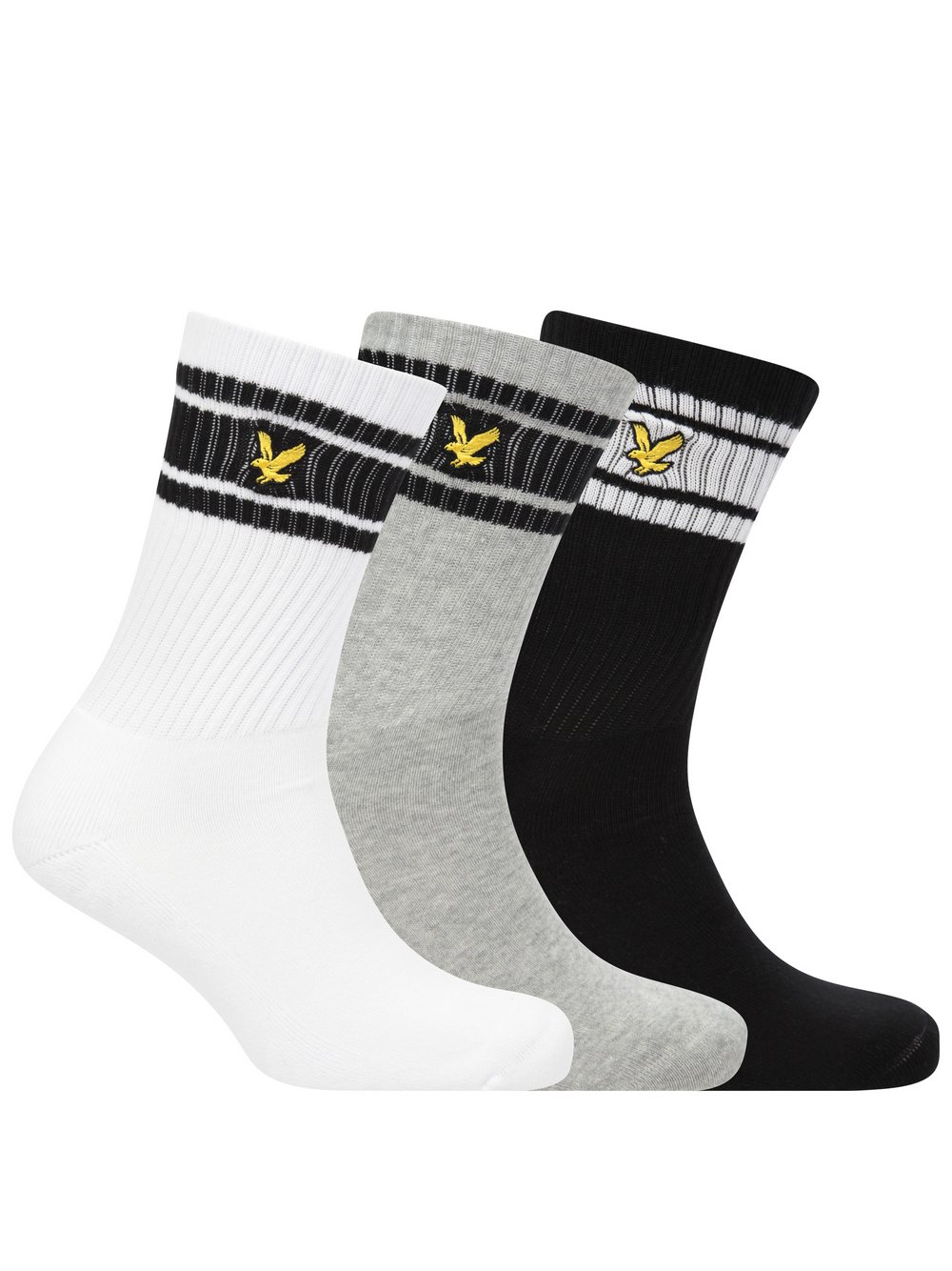 Lyle & Scott Socken 3-er Set Herren Baumwolle mehrfarbig, ONE SIZE