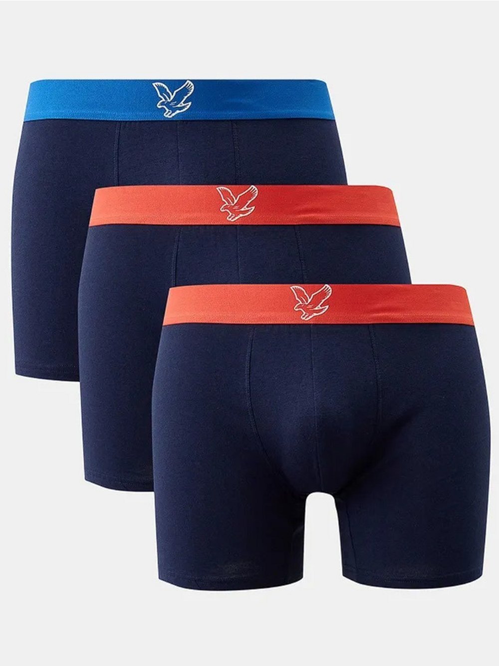 Lyle & Scott Trunks 3-er Set Herren Baumwolle blau, L