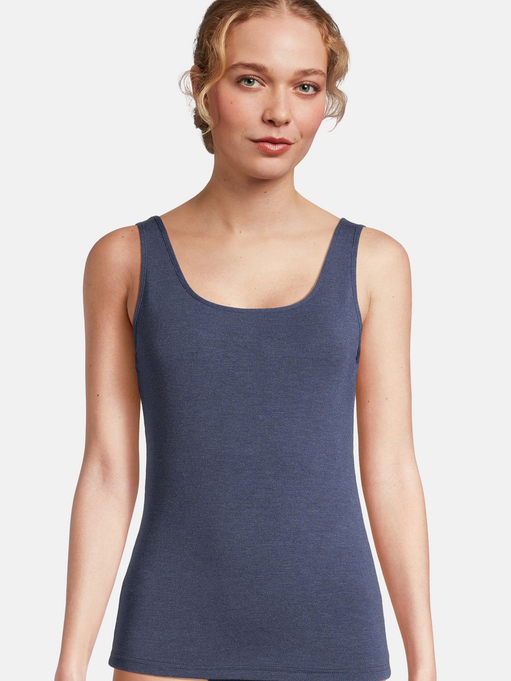 Nina von C. Unterhemd Damen Modal blau, 36