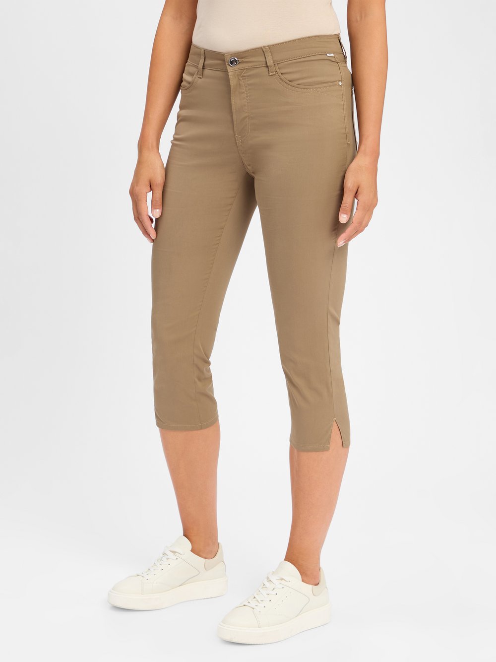 Thumbnail - BRAX Caprihose Damen Baumwolle grün, 40