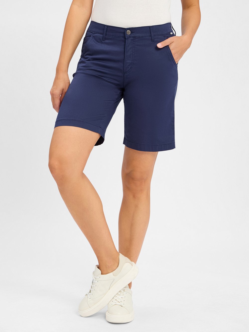 Thumbnail - BRAX Shorts Damen Baumwolle blau, 44