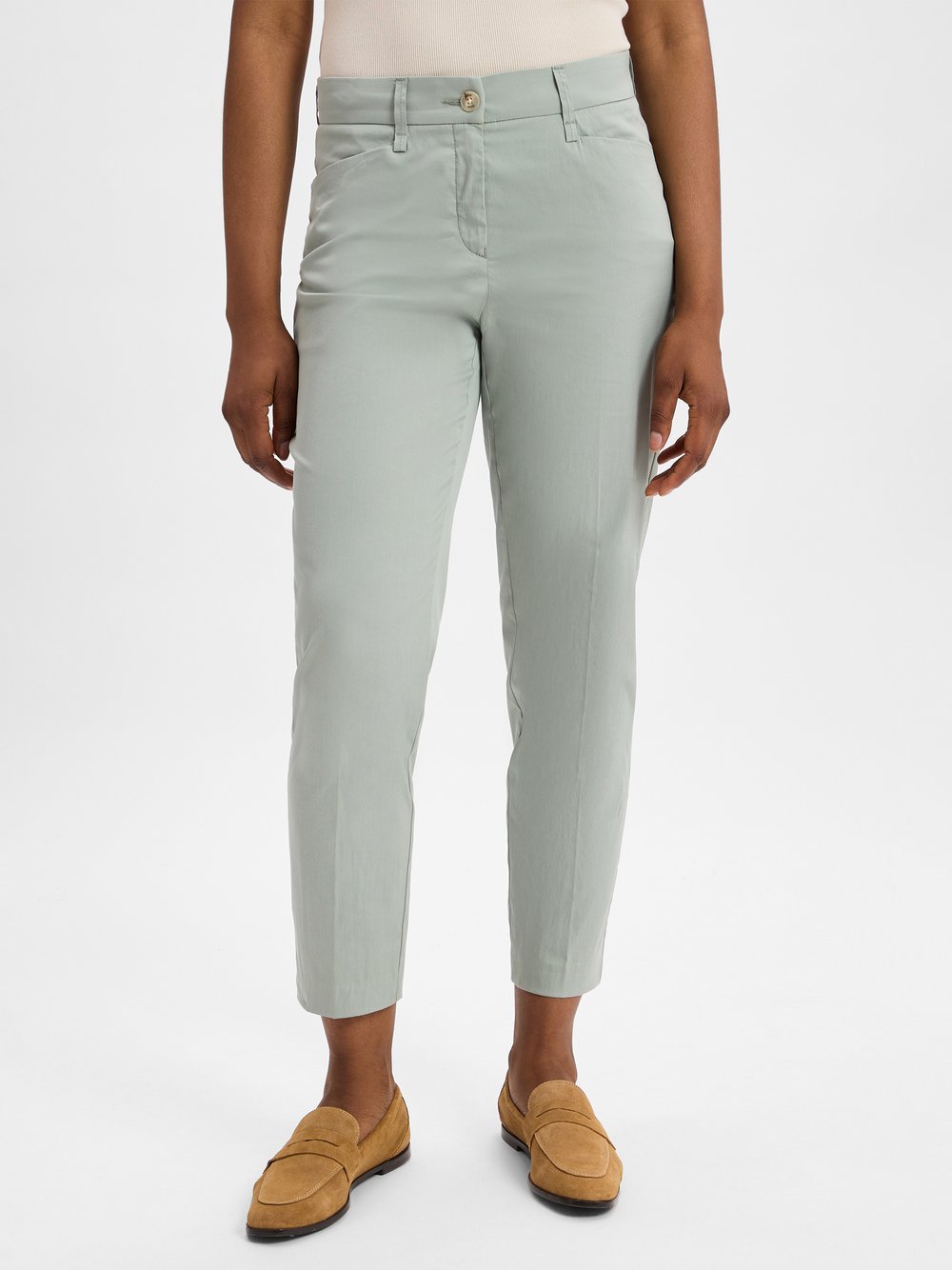 BRAX Stoffhose Damen Baumwolle grün, 42