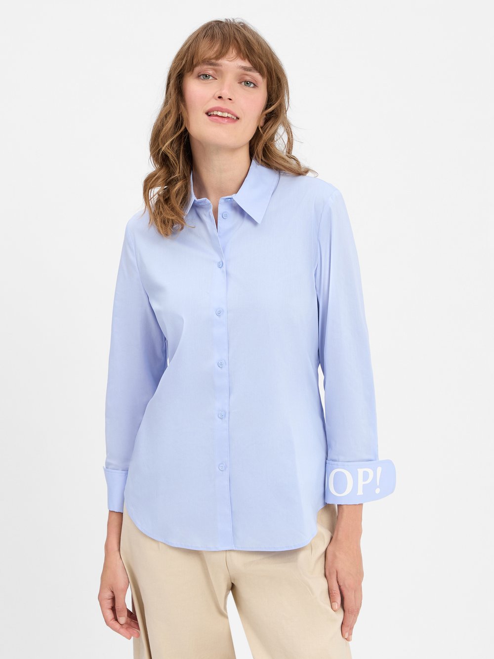 Thumbnail - JOOP! Bluse Damen Baumwolle blau, 36