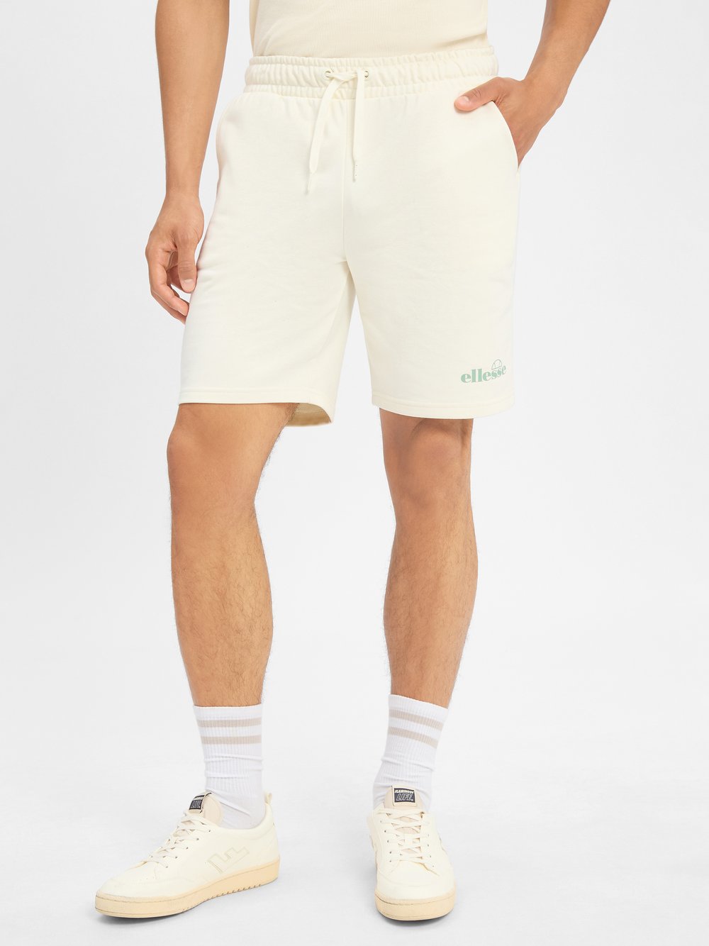 ellesse Shorts Damen Baumwolle weiß, M