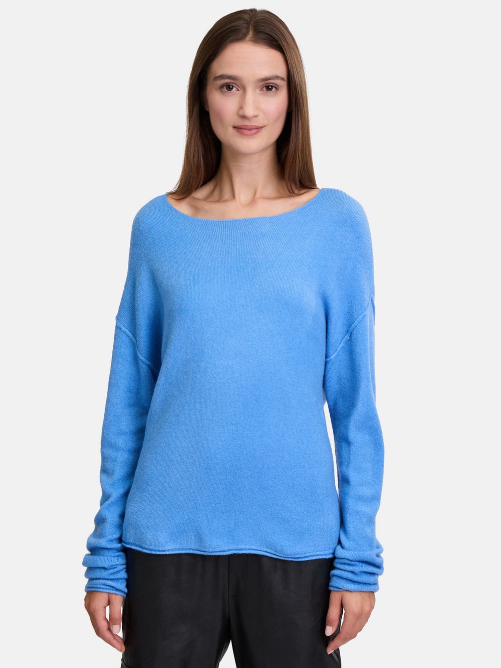 Cartoon Strickpullover Damen blau, 36