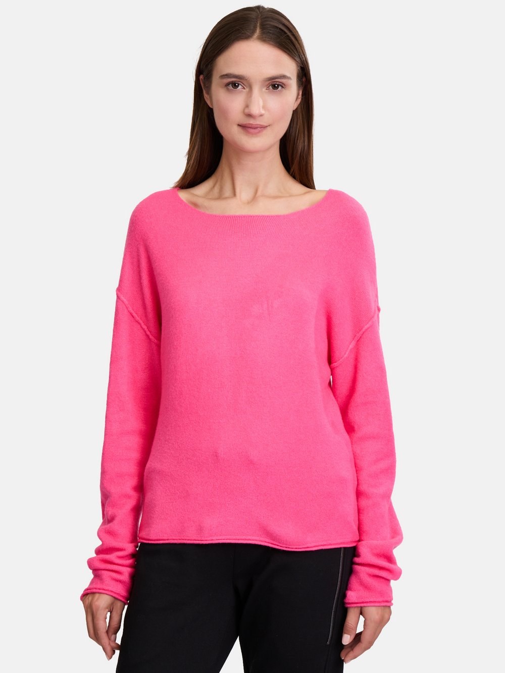 Cartoon Strickpullover Damen rosa, 40