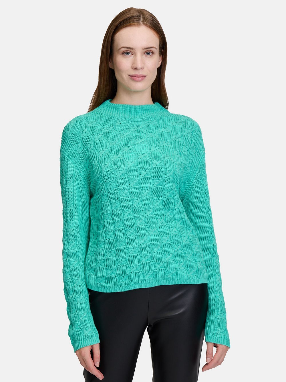 Betty Barclay Grobstrick-Pullover Damen Baumwolle grün, 36