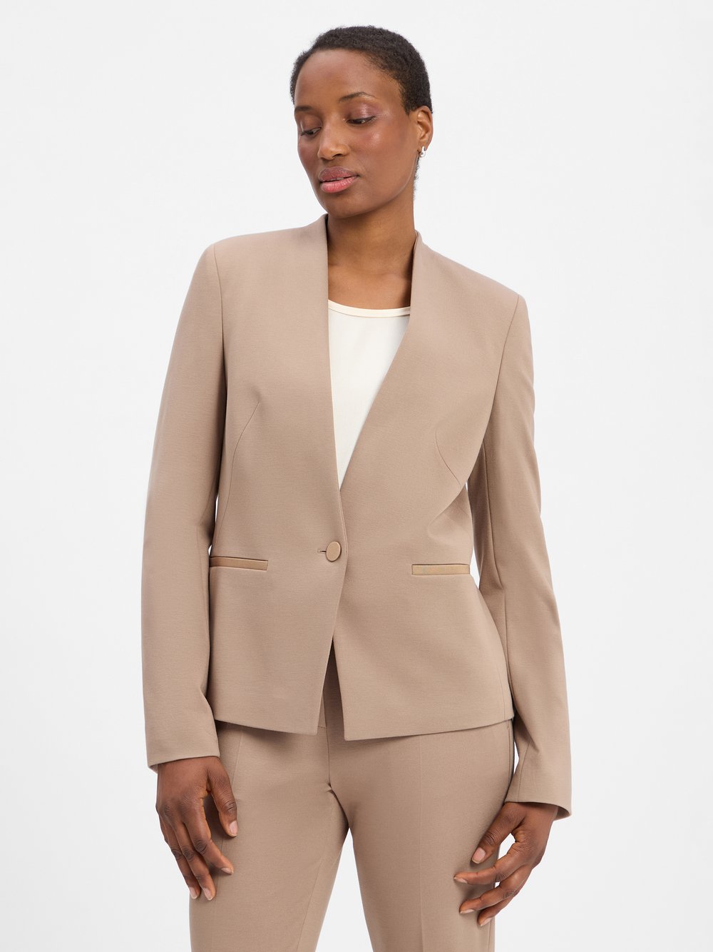 BOSS Blazer Damen Viskose mehrfarbig, 40