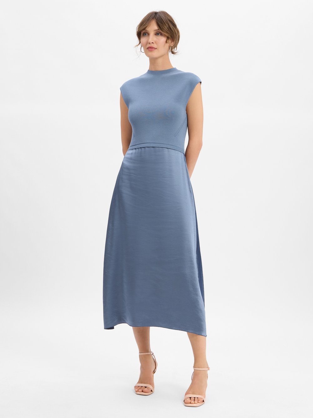 BOSS Kleid Damen Viskose blau, XL