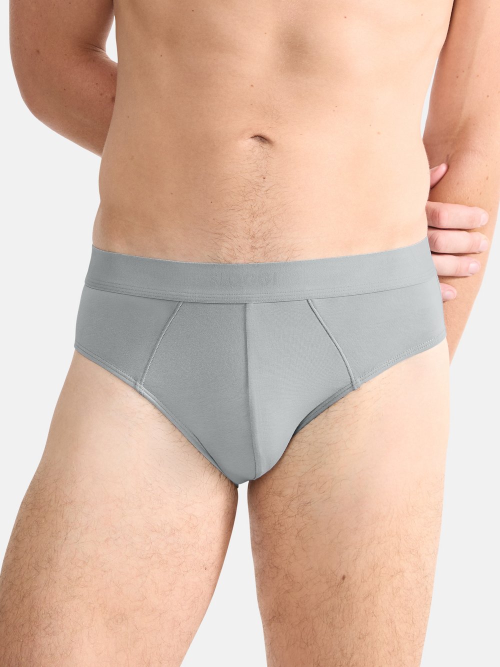 Thumbnail - sloggi Slip Herren Baumwolle grau, L