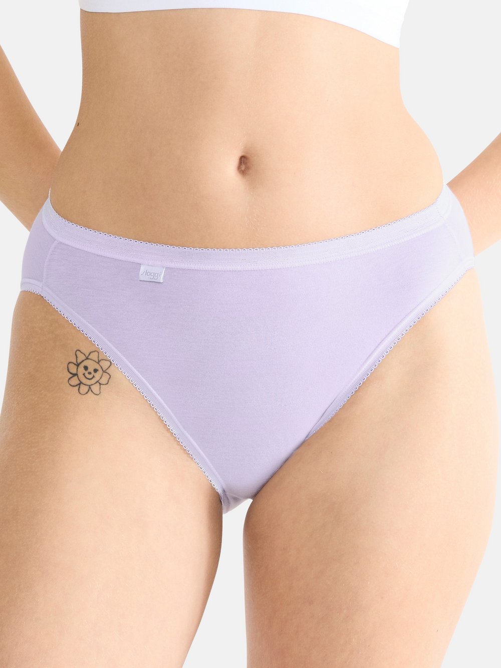 sloggi Tai Slip Damen Baumwolle lila, 38