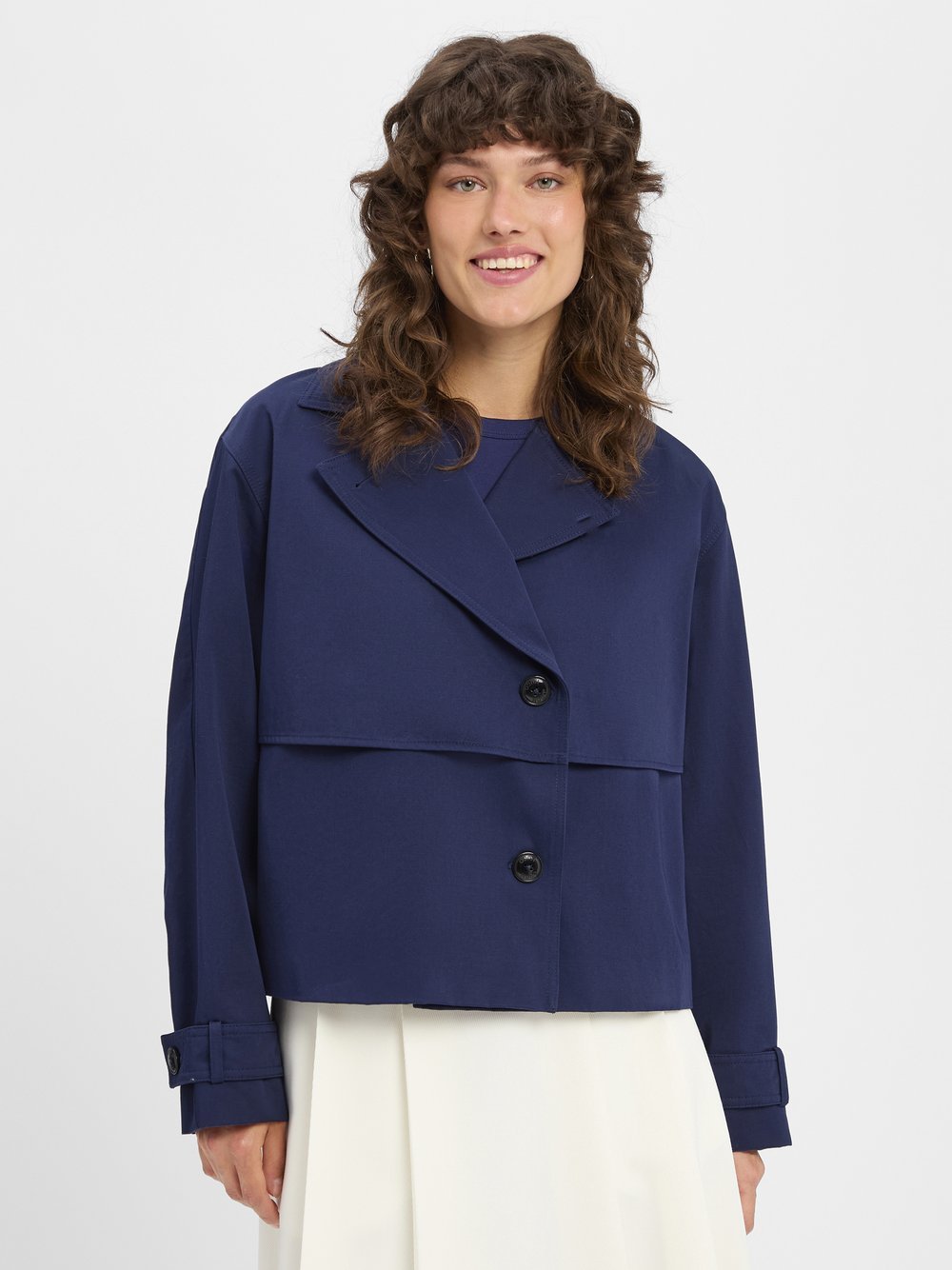 HUGO Jacke Damen Baumwolle blau, 38