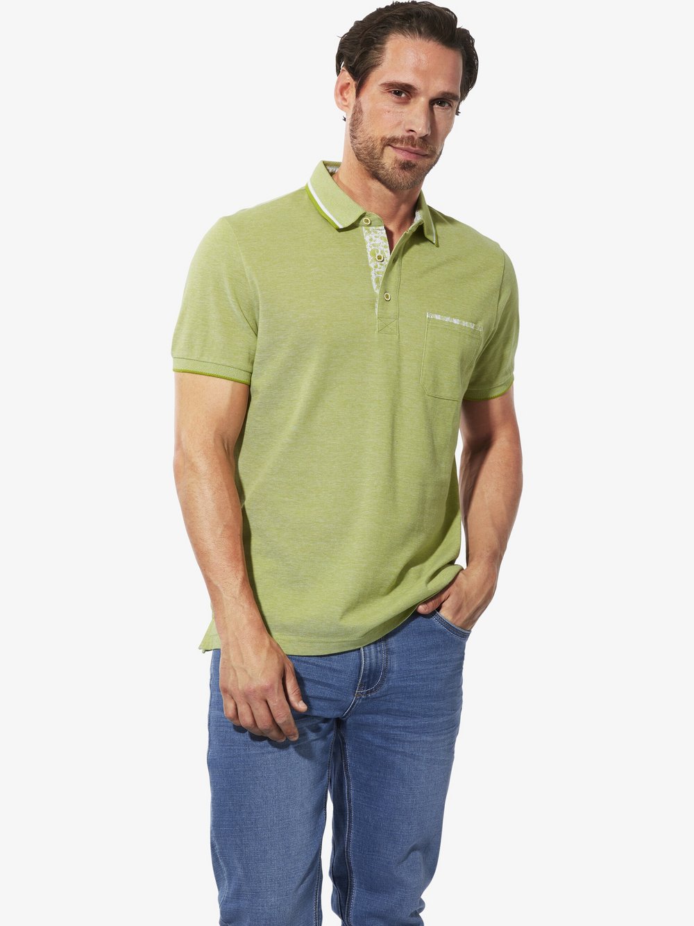 Thumbnail - BABISTA Poloshirt Herren Baumwolle grün, XXL