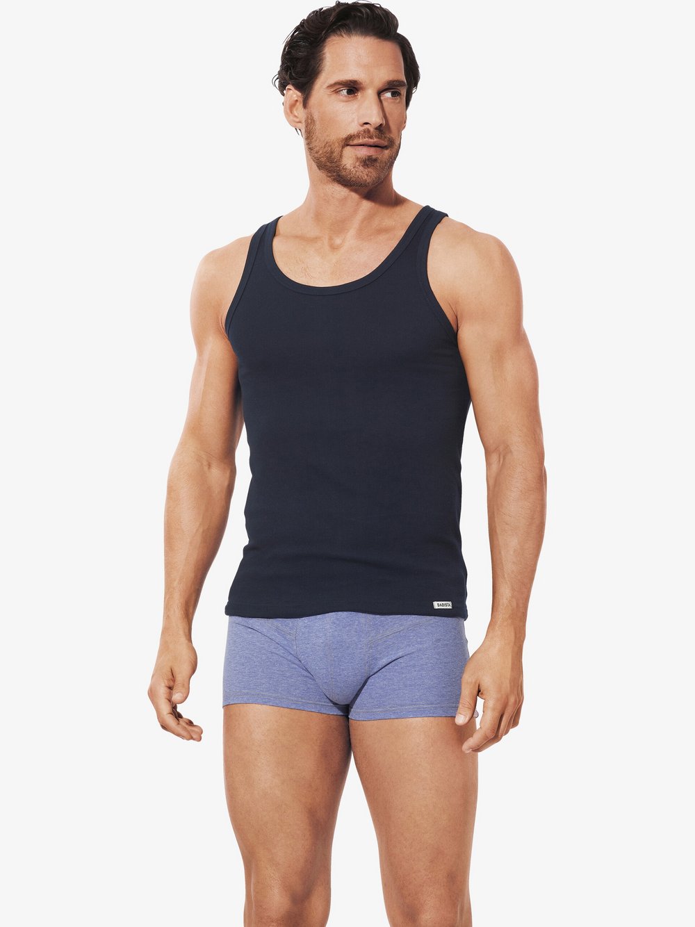 Thumbnail - BABISTA 2er Pack Unterhemd Herren Baumwolle blau, XL